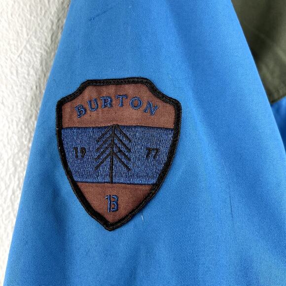 Burton x Mountain Dew MB Folsom Jacket Blue Green Snowboard Ski Men's MEDIUM - Picture 13 of 15